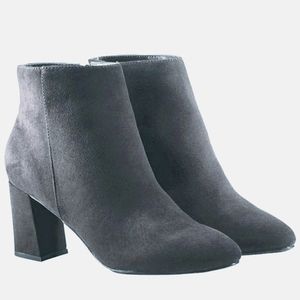 Charcoal grey booties